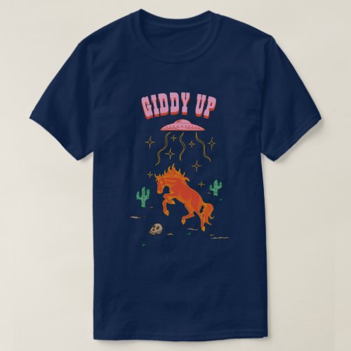 Customizable Giddy Up  Horse UFO  Abduction T_Shirt