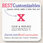 Customizable Gift Template Beverage Coaster at Zazzle