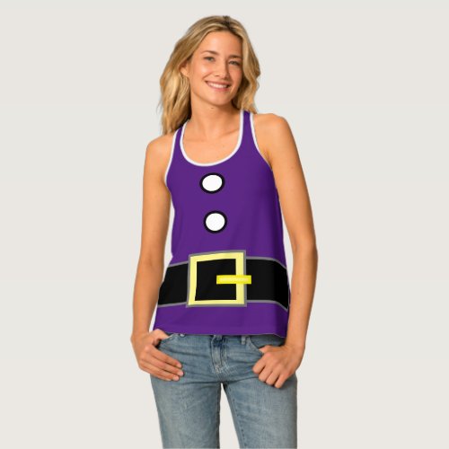 Customizable Gifts Christmas ELF SUIT COSTUME Tank Top