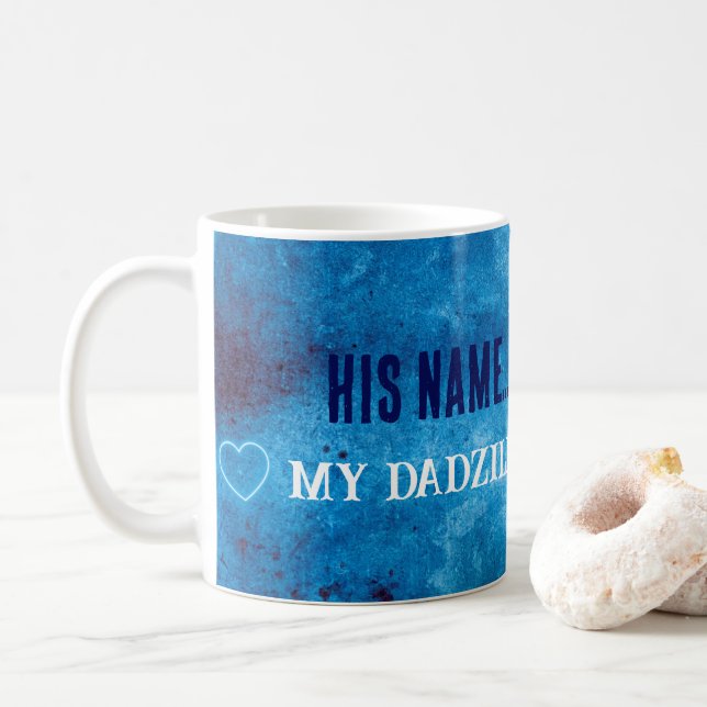 Customizable Gifts Fathers Day Dadzilla Mug (With Donut)