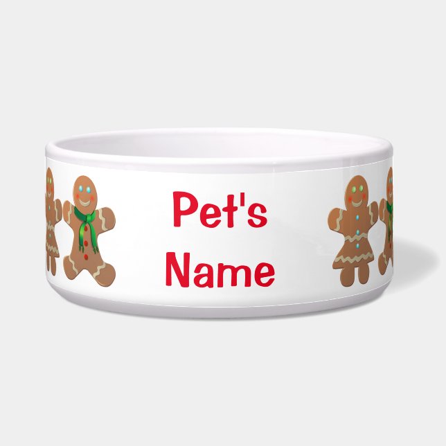 Customizable Gingerbread Cookies Bowl (Front)