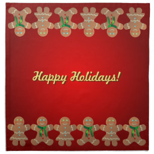 Customizable Gingerbread Cookies Napkin