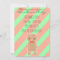 Customizable Gingerbread Man Invitation