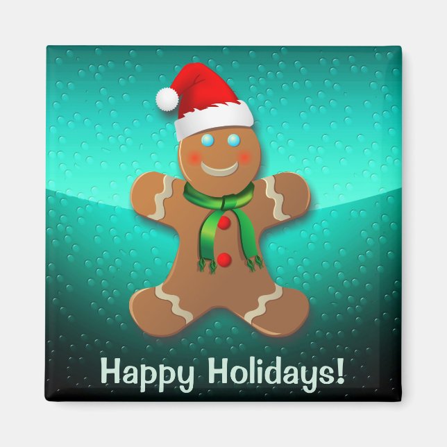 Customizable Gingerbread Man Magnet (Front)