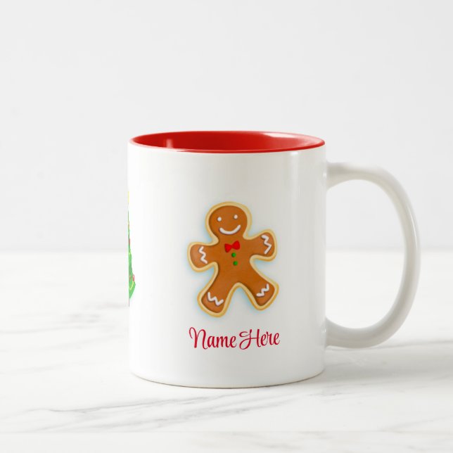Customizable Gingerbread Man Mug, 11 oz Mug (Right)