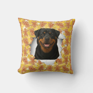Customizable Gingerbread Pet Pop-out Throw Pillow