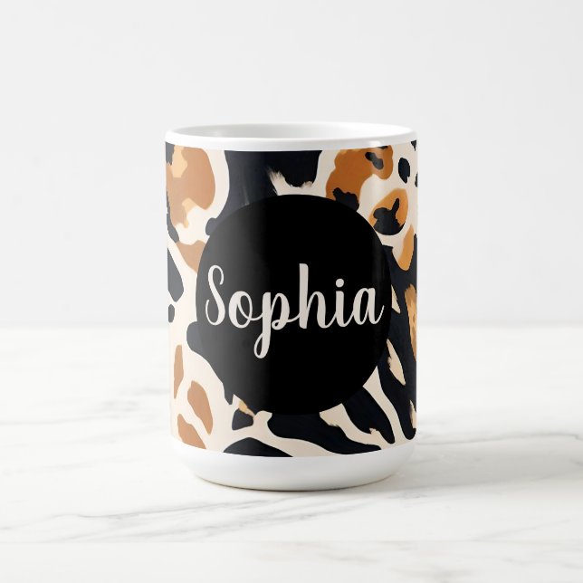 Customizable Giraffe Print Coffee Mug (Center)