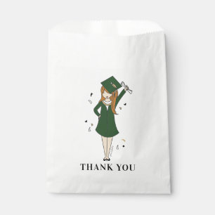 Customizable Girl Avatar   High School Graduation  Favor Bag