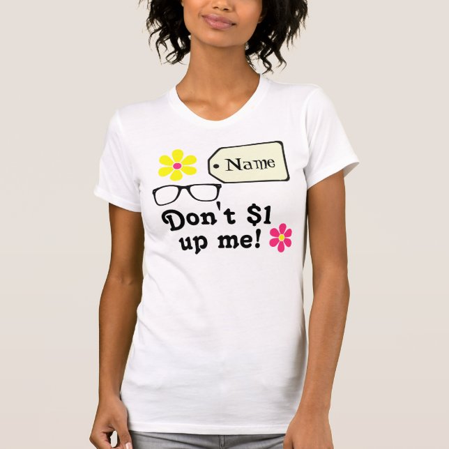 Customizable Girly Game Show Contestant T-Shirt (Front)