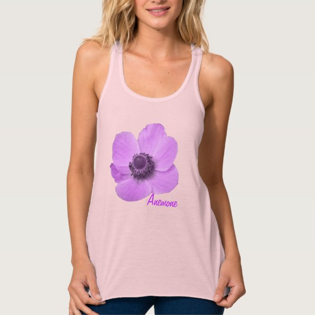Customizable Girly Pink Anemone T Shirt (Front)