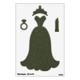 Customizable Glam Princess Wall Decal Set
