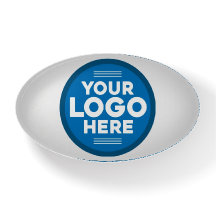 Customizable Glass Paperweight Business Logo