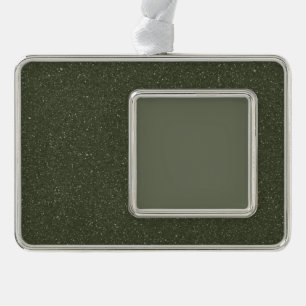 Customizable Glitter Border Framed Ornament