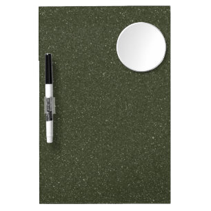 Customizable Glitter Moss Green Dry Erase Board