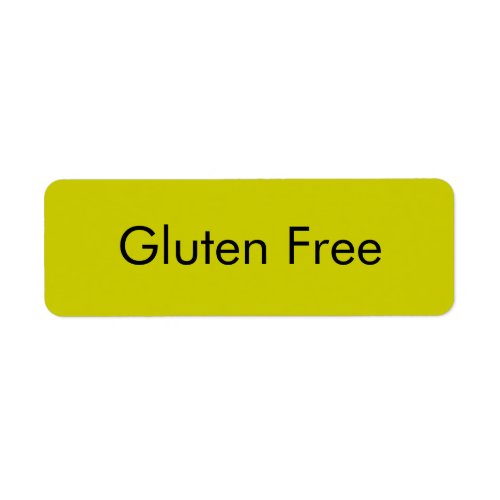 Customizable GLUTEN FREE Bakery Labels