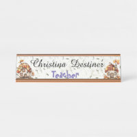 Customizable Gnome Homes Desk Name Plate