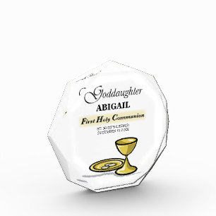 Customizable, Goddaughter First Communion Chalice Award