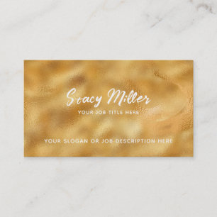Customizable Gold Business Cards