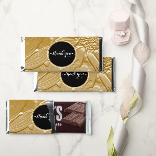 Customizable Gold Floral Relief Wedding Favors Hershey Bar Favors