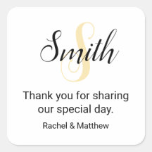 Customizable Gold Monogram Welcome 
