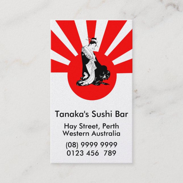 Customizable Gold premium Japanese Business Card (Front)