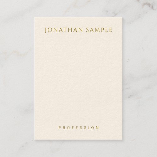 Customizable Gold Text Elegant Template Vertical Business Card