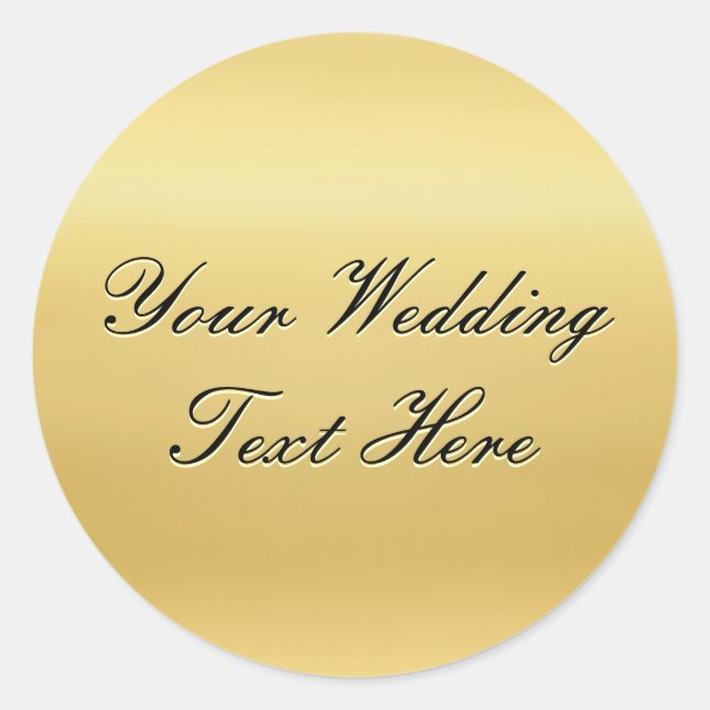 Customizable Gold Wedding Seal (Front)