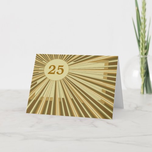 Customizable Golden Birthday Card