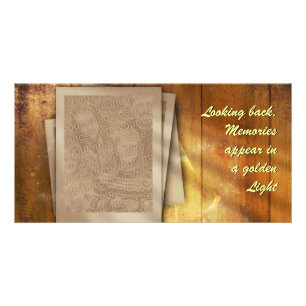 (Customizable) Golden Memories Card