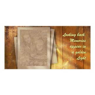 (Customizable) Golden Memories Card