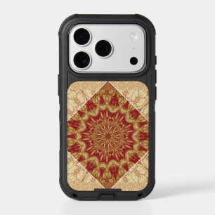 Customizable Golden Red Ornate - Design Your Luxur iPhone 17 Pro Case