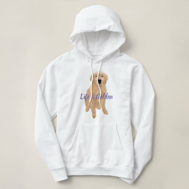 Customizable Golden Retriever Hoodie (Design Front)