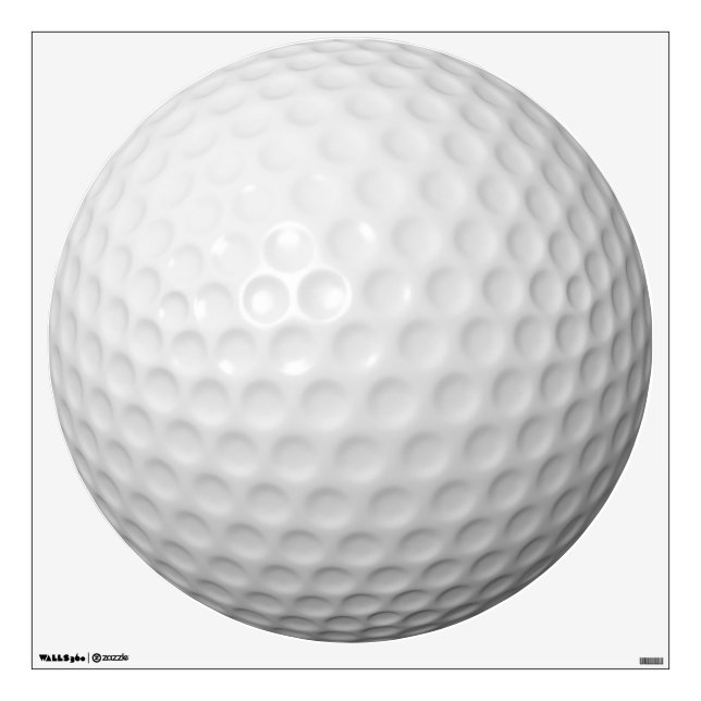 Customizable Golf Ball Round Wall Decal (Front)