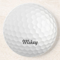Customizable Golf Ball Sandstone Coaster