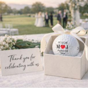 Customizable Golf Course Wedding Favors Gifts  Balls