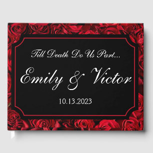 Customizable Gothic Rose Guest Book