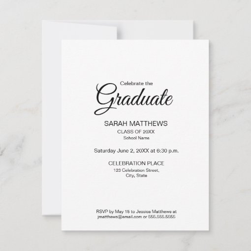 Customizable Graduate photo collage Class Party Invitation | Zazzle