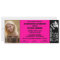 Customizable Graduation Admission Ticket Invite