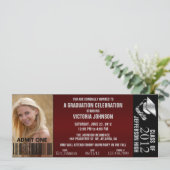 Customizable Graduation Admission Ticket Invite (Standing Front)