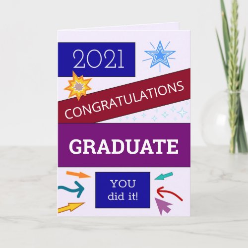 Customizable Graduation Congratulations Card