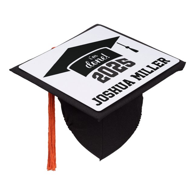 Customizable Graduation Graduation Cap Topper (Angled)