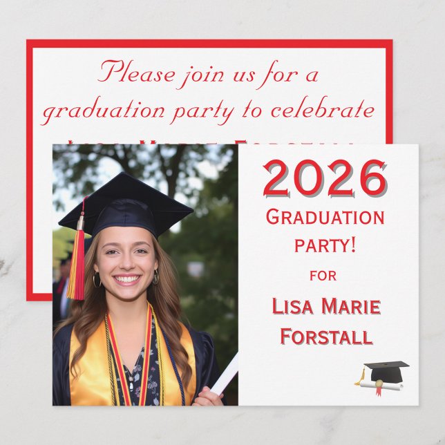 Customizable Graduation  Invitation (Creator Uploaded)