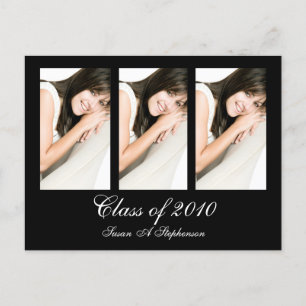Customizable Graduation Invitation Postcard