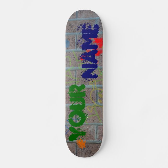 Customizable Graffiti Skateboard Deck (Front)