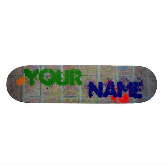 Customizable Graffiti Skateboard Deck