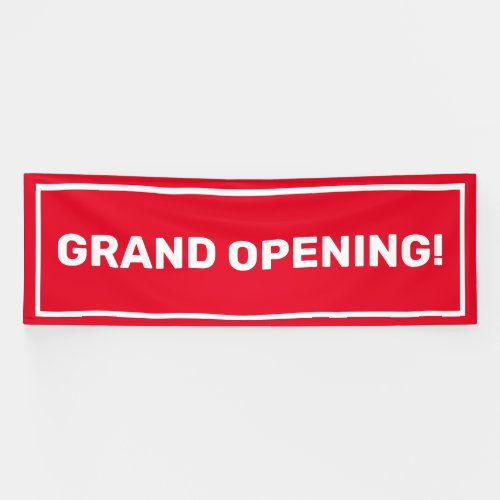 Customizable grand opening business banner