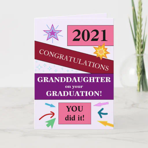 Customizable Granddaughter Graduation Card
