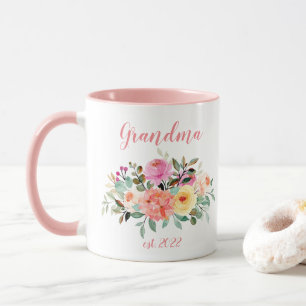 CUSTOMIZABLE Grandma Date - First time Grandma Mug