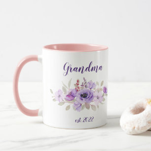 CUSTOMIZABLE Grandma Date - First time Grandma Mug