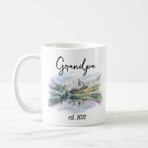CUSTOMIZABLE Grandpa Date _ First time Grandpa Coffee Mug